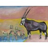 Acryldruck Oryx Springbok (80cm x 60cm)